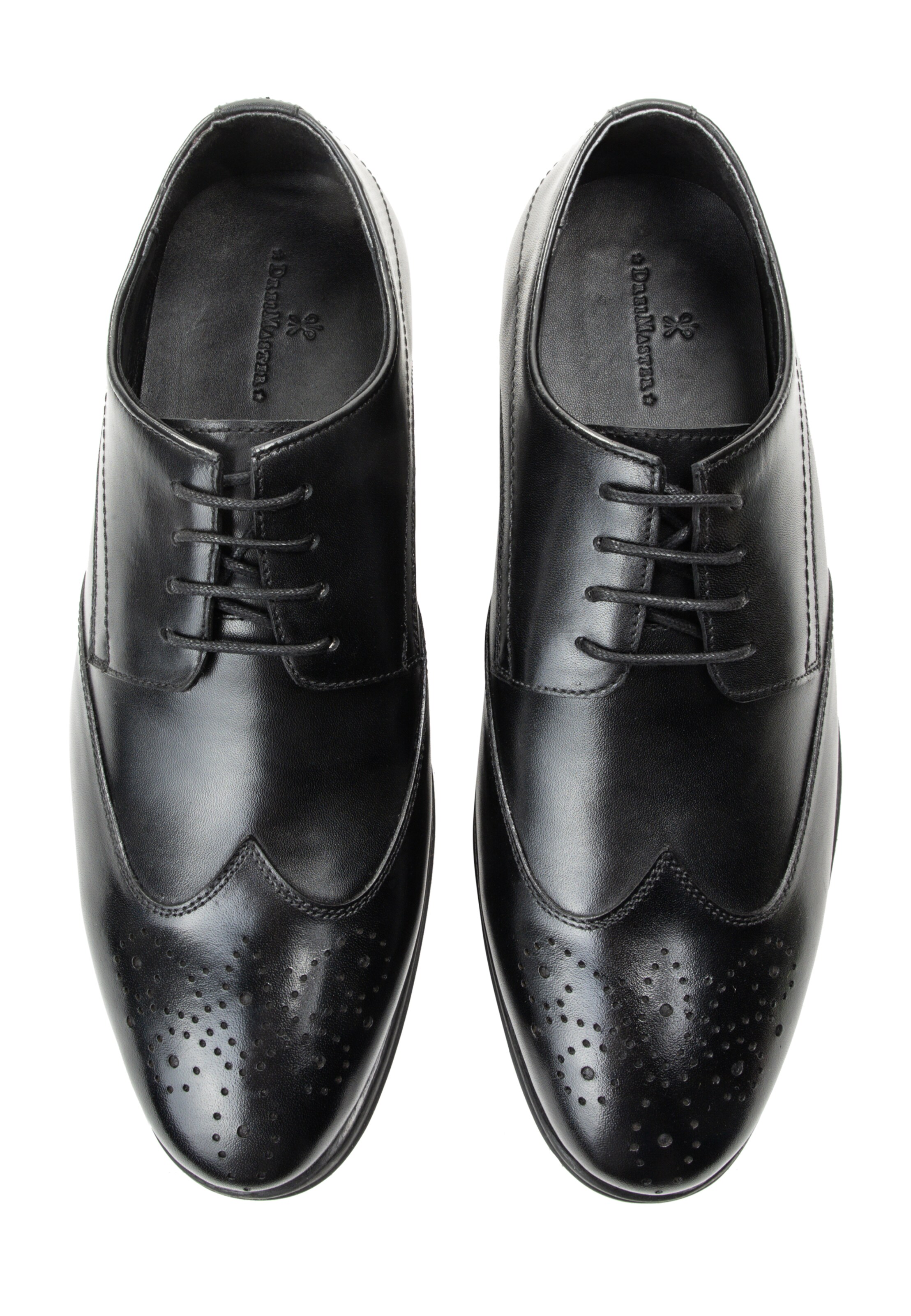 DreiMaster Klassik Schnürschuh in Schwarz