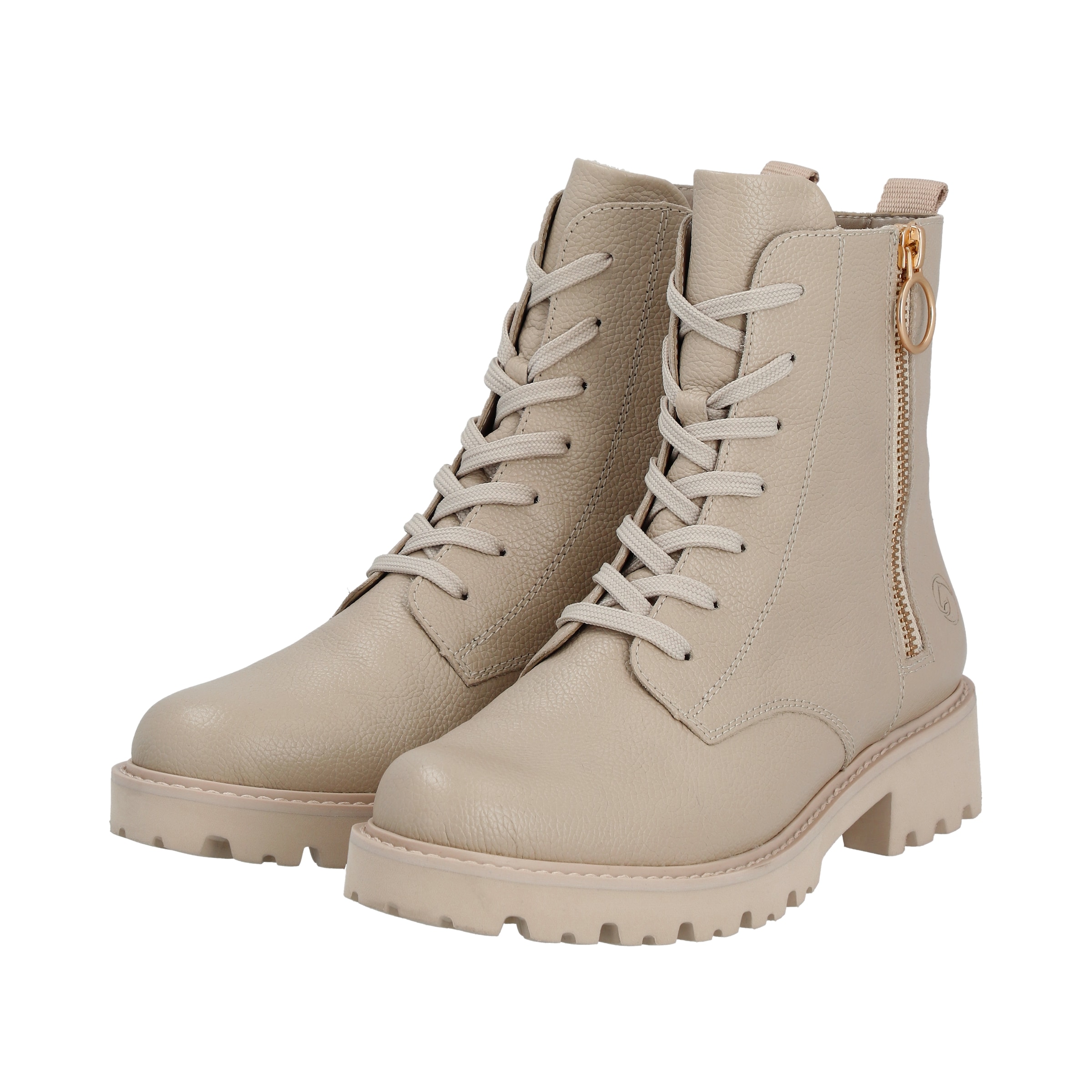 REMONTE Schnürstiefelette 'D8671' in Beige
