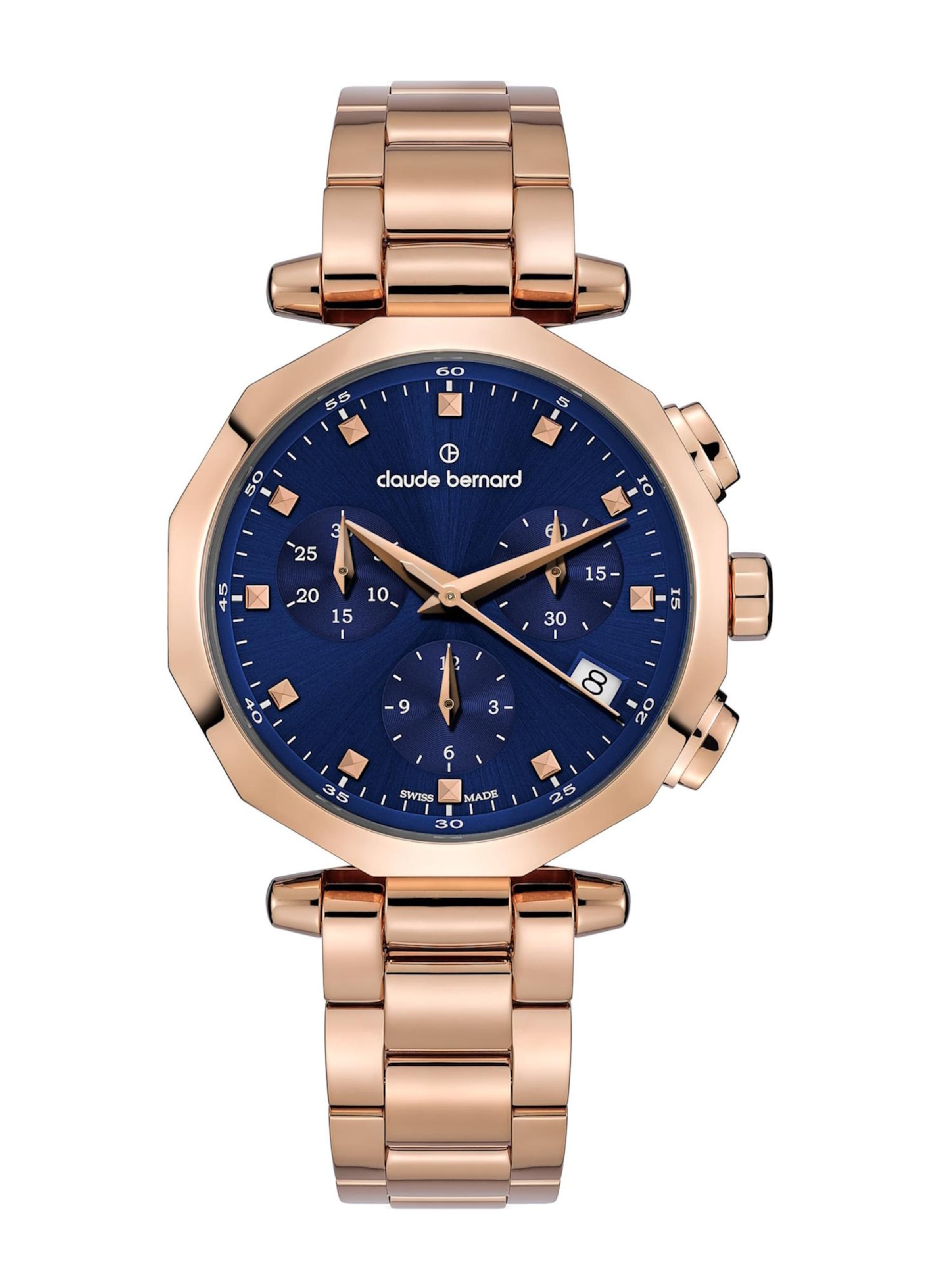 Claude Bernard Analoguhr 'Dress Code Chronograph'‌‌‌‌‌‌‌‌‌‌ in Blau: Vorderseite