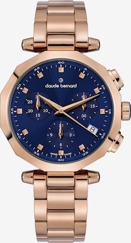 Claude Bernard Analoguhr 'Dress Code Chronograph' in Blau: Vorderseite