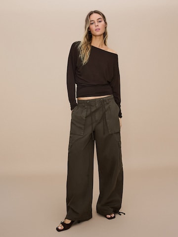 Bershka Shirt in Bruin