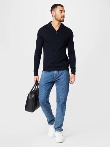 Bruun & Stengade Pullover 'Pelle' in Blau