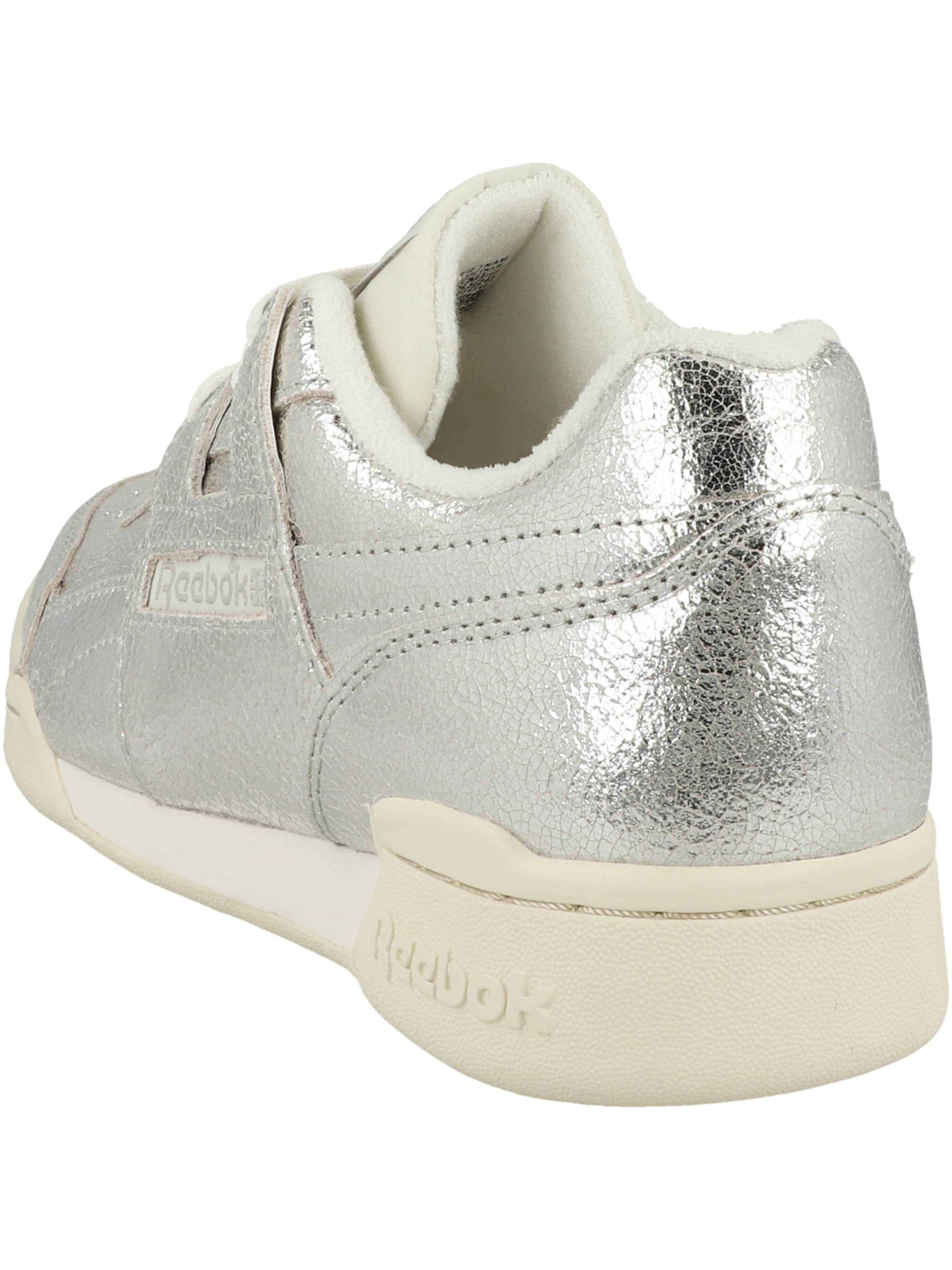 Reebok - Zapatillas deportivas bajas ' Workout Plus ' en plata: atrás