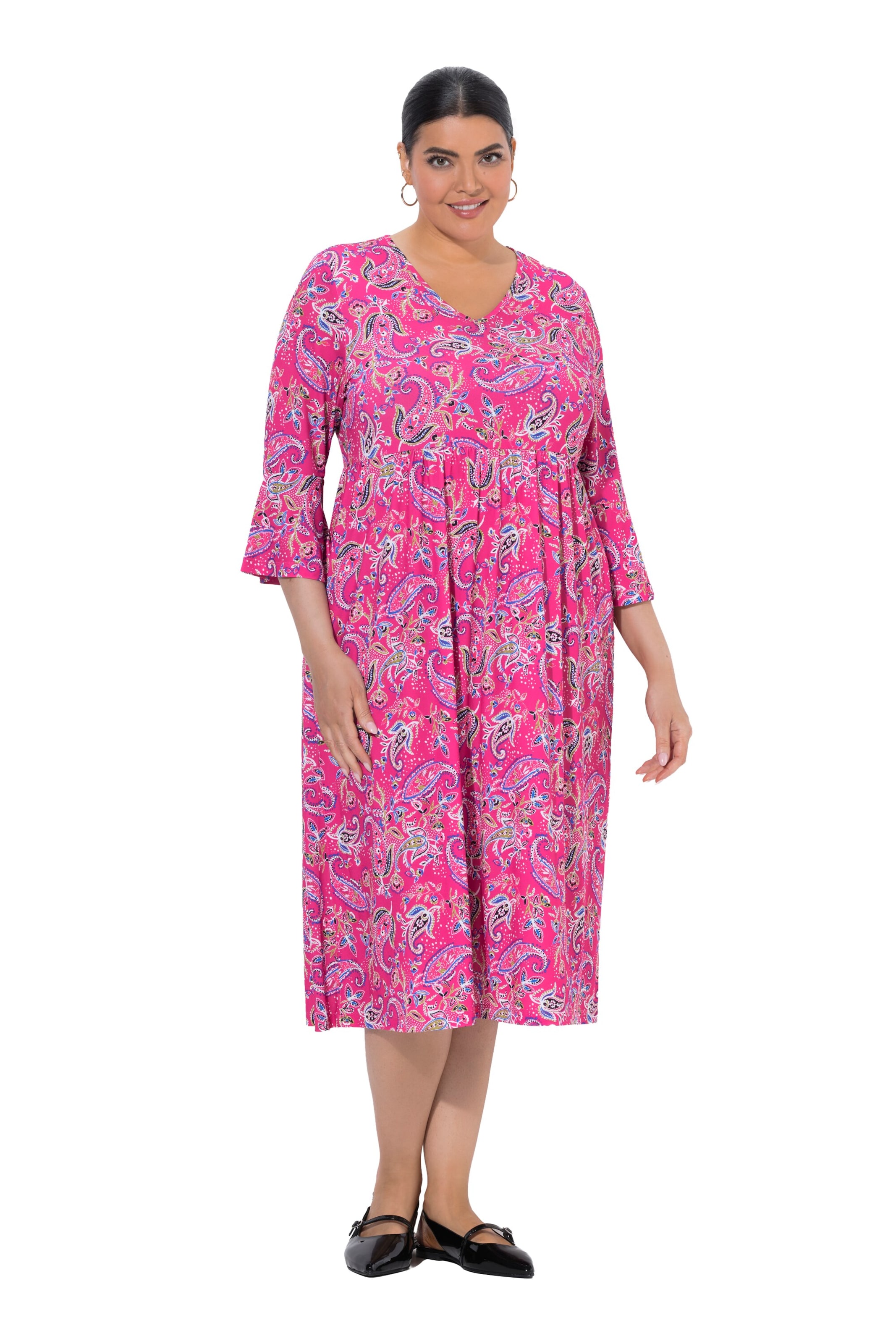 Ulla Popken Dress in Pink: front
