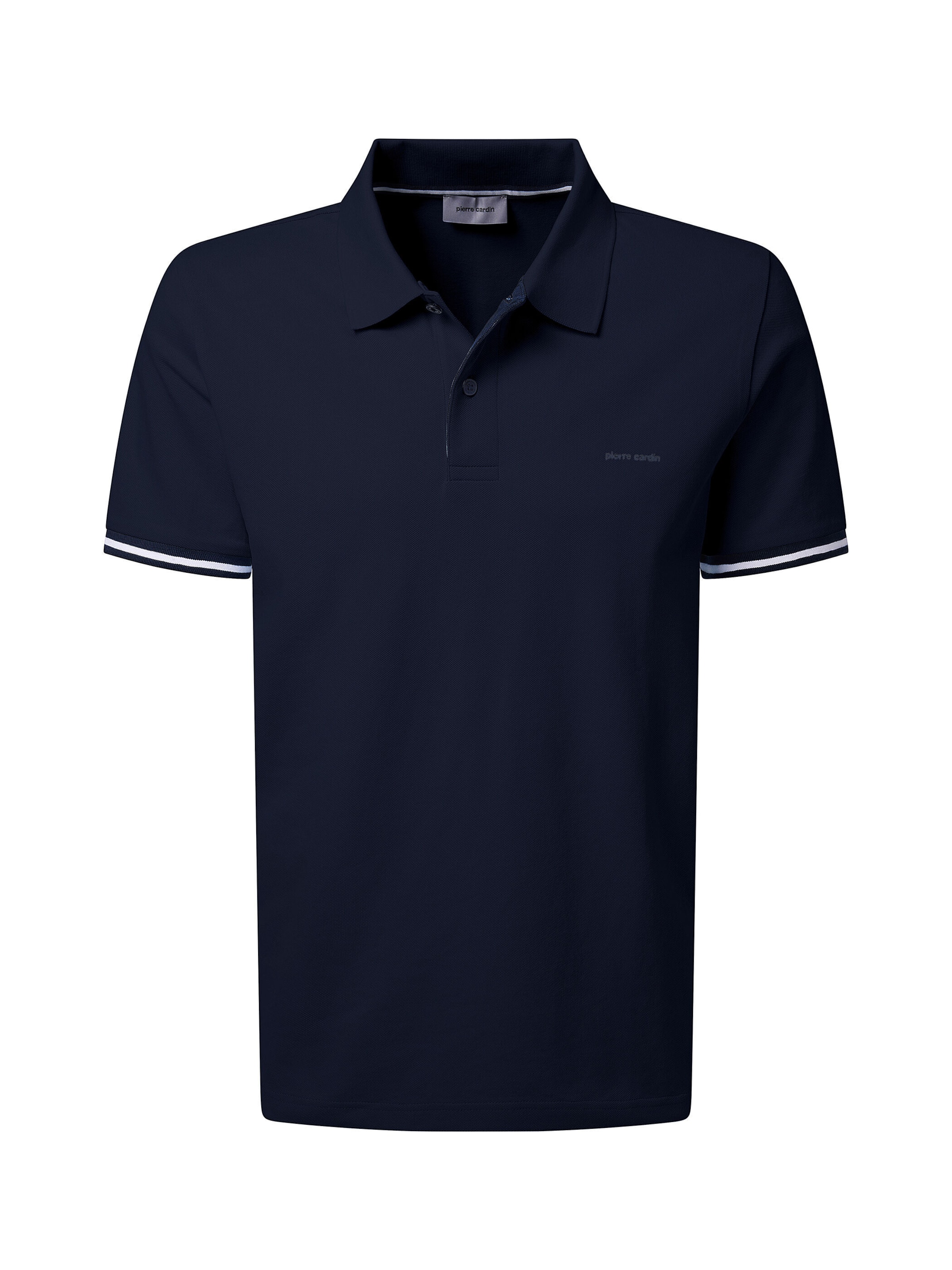 PIERRE CARDIN Kurzarm-Poloshirt in Blau: Vorderseite
