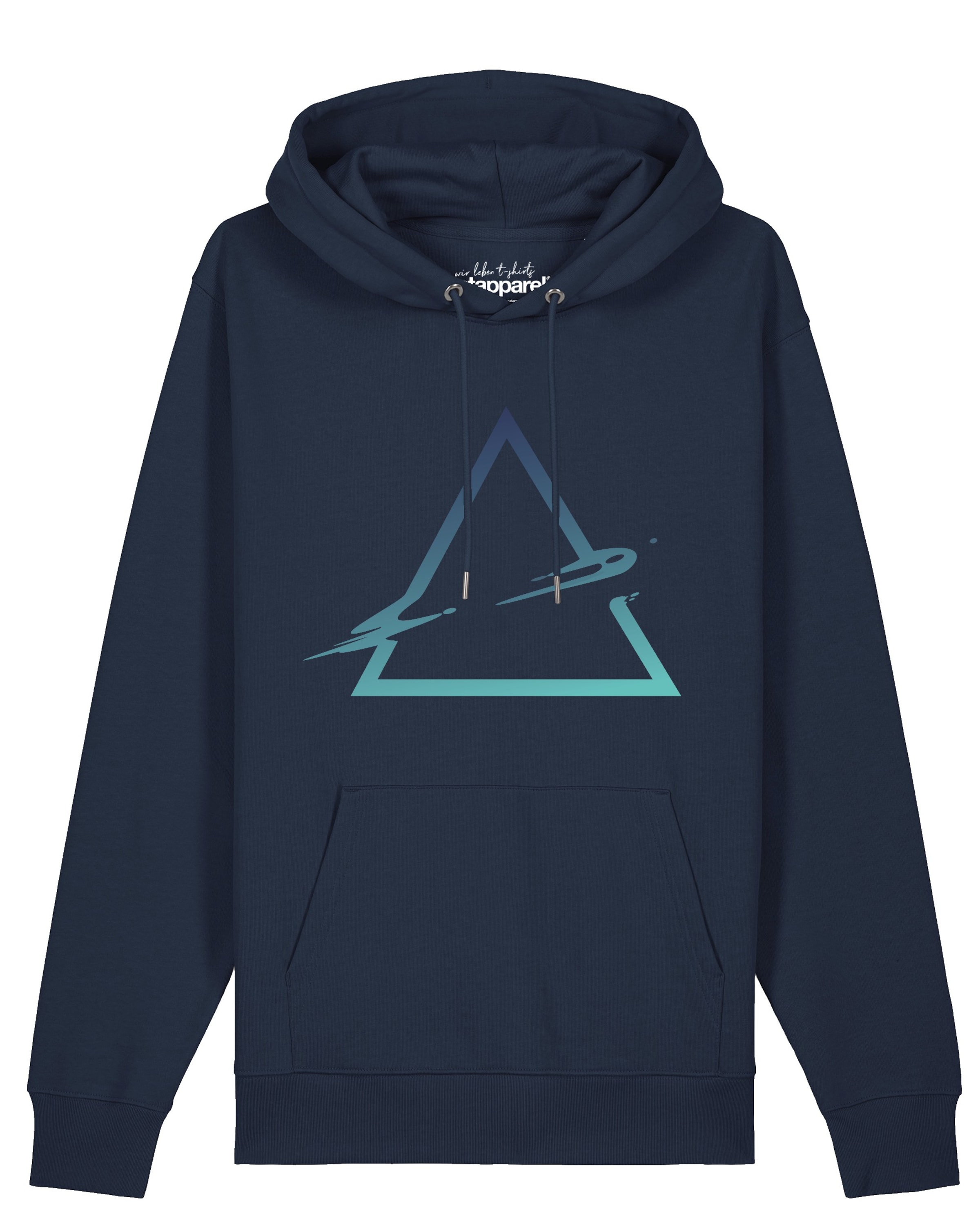 Sweat-shirt 'Triangle' Watapparel en bleu : devant