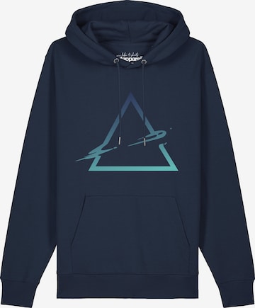 Sweat-shirt 'Triangle' Watapparel en bleu : devant