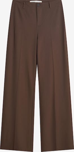 Bershka Suorat housut värissä tummanruskea, Tuotenäkymä