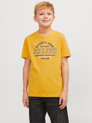 Jack & Jones Junior Тениска в жълто: отпред