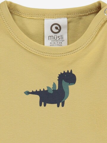 Müsli by GREEN COTTON T-shirt 'Dragon' i gul