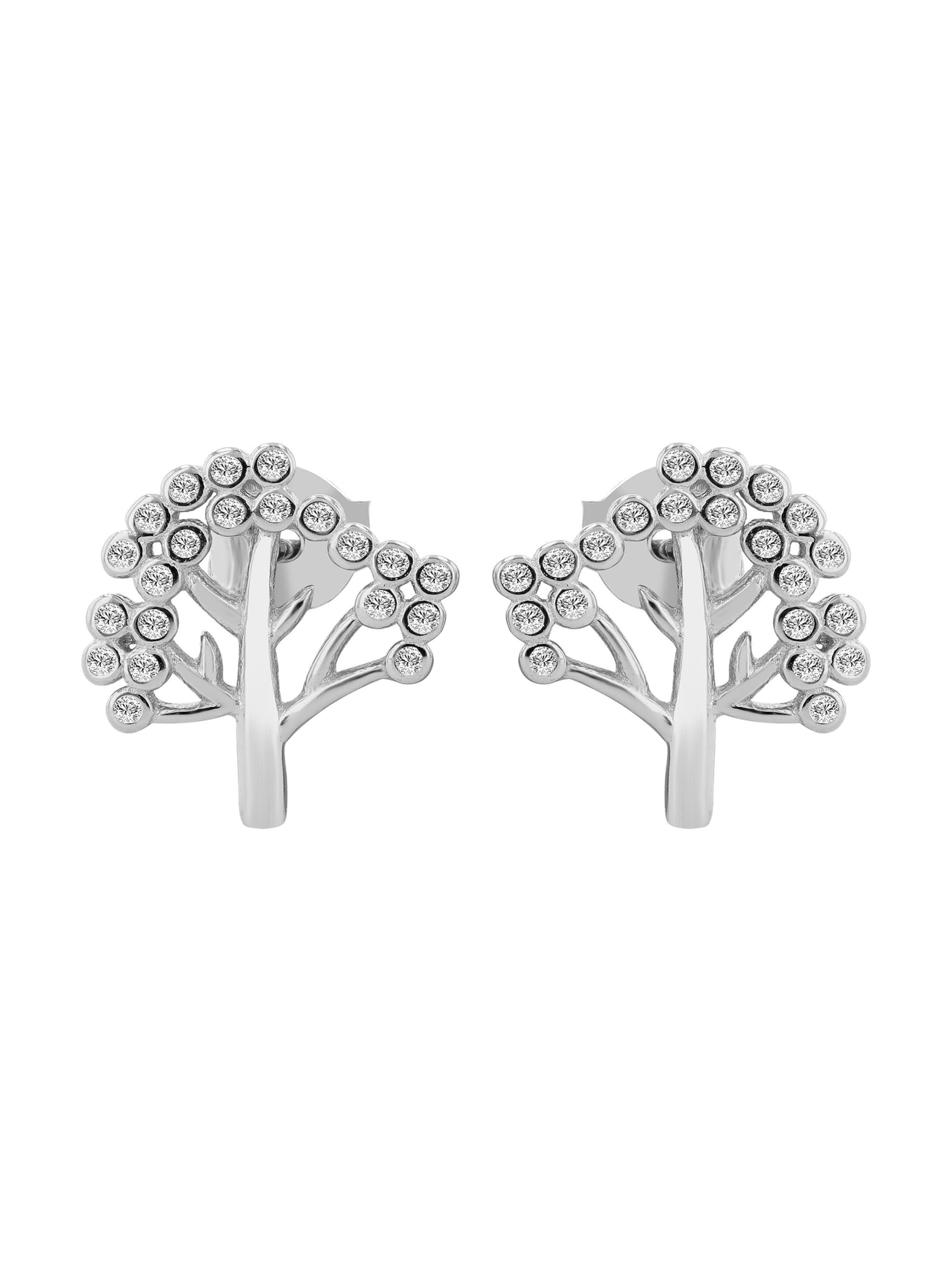 Akzent Earrings 'Emela, 925 Sterlingsilber, langlebig' in Silver: front