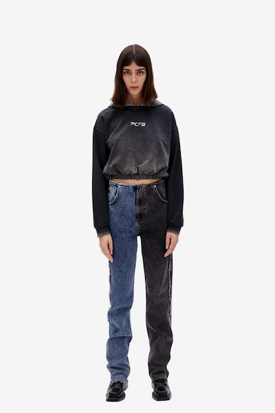 This is PCFG Jeans in Blue denim / Black denim, Item view