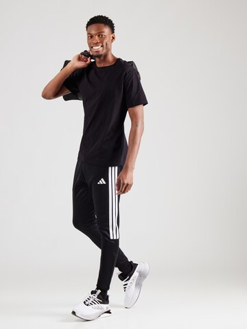ADIDAS SPORTSWEAR Slim fit Sports trousers 'TIRO' in Black