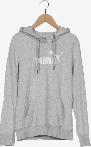 PUMA Sweatshirt & Zip-Up Hoodie in S in Grey: front