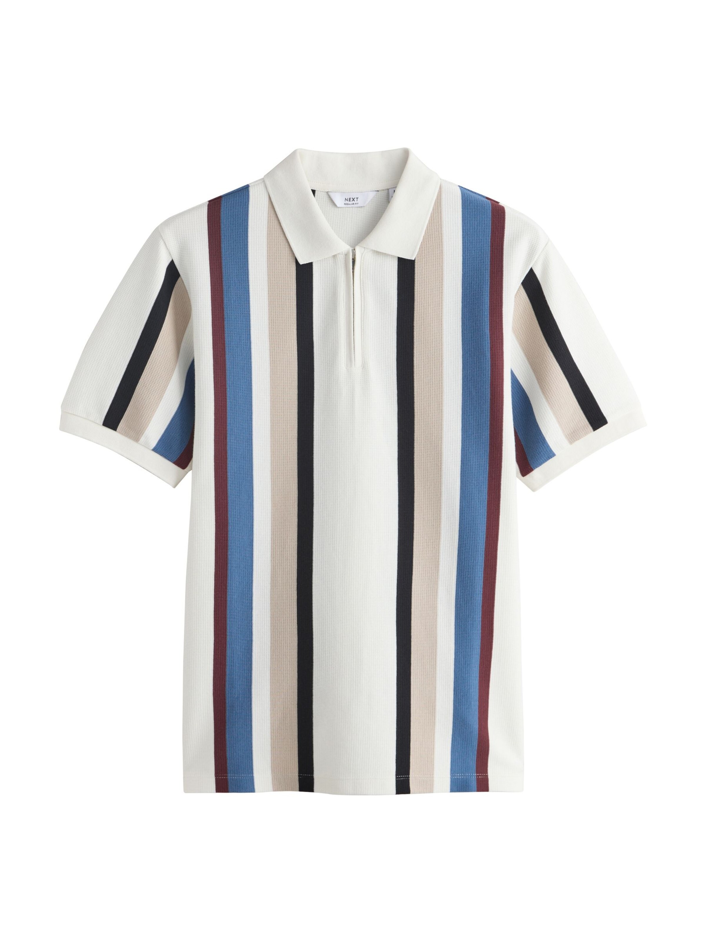 Next T-Shirt en beige / bleu / rouge / noir / blanc, Vue avec produit