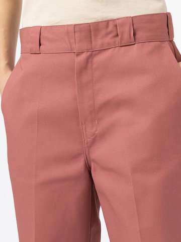 DICKIES Regular Pantalon '874 Cropped' in Roze