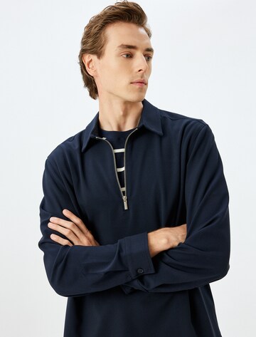 Koton Regular fit Tussenjas in Blauw