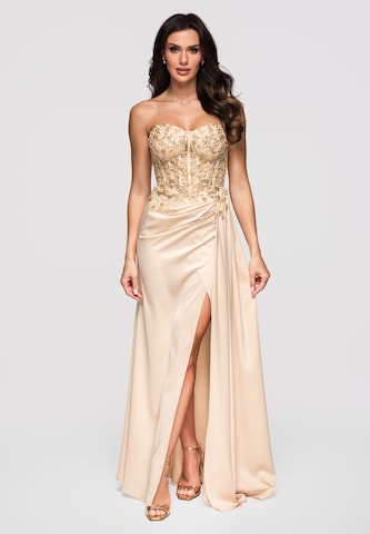 Ombre Evening dress in Beige