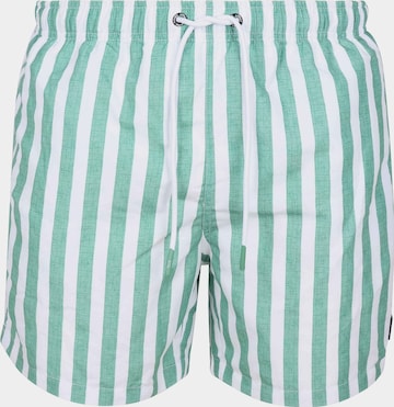 Suitable Board Shorts in Green: front