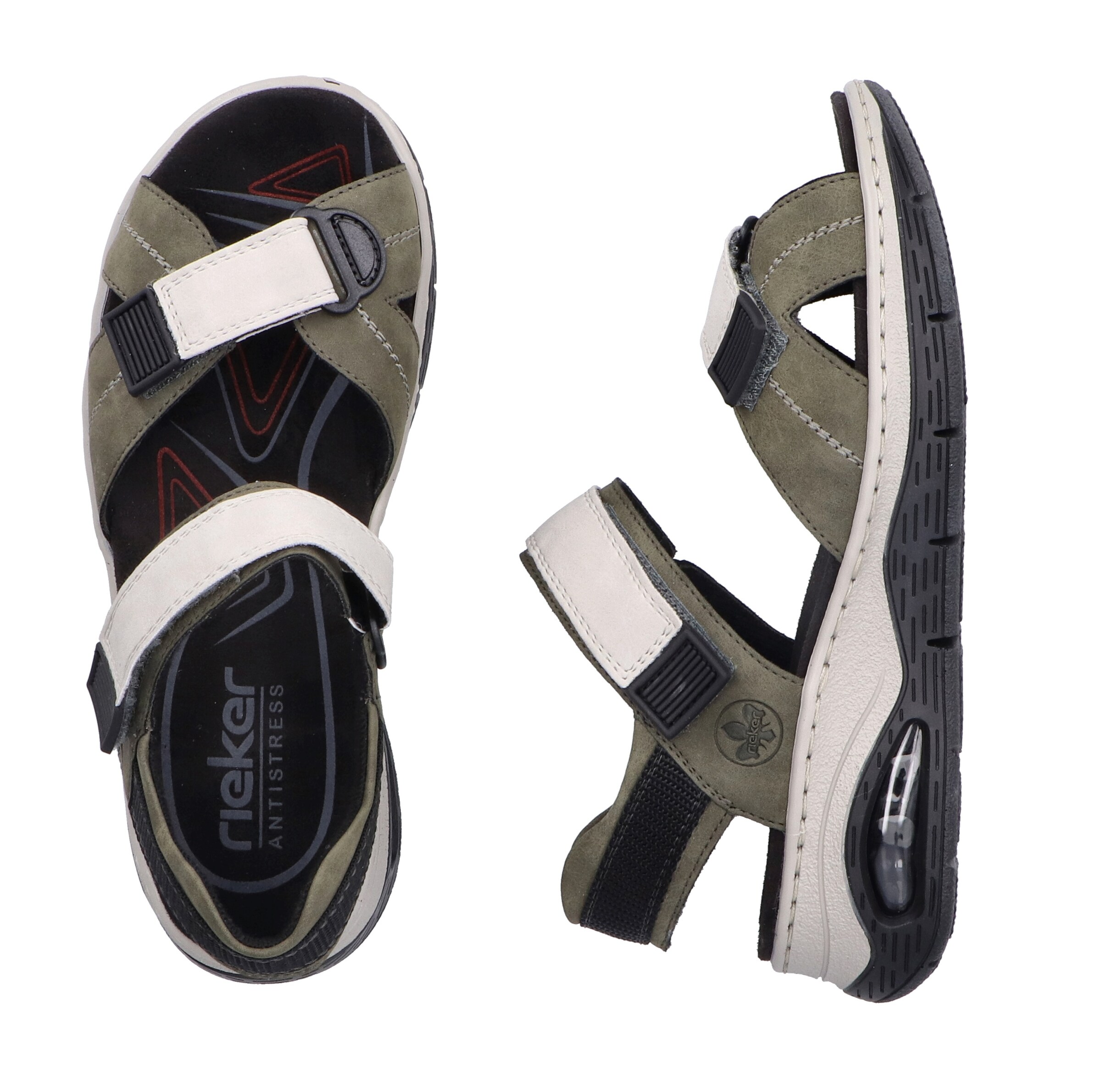 Sandales de randonnée Rieker en vert