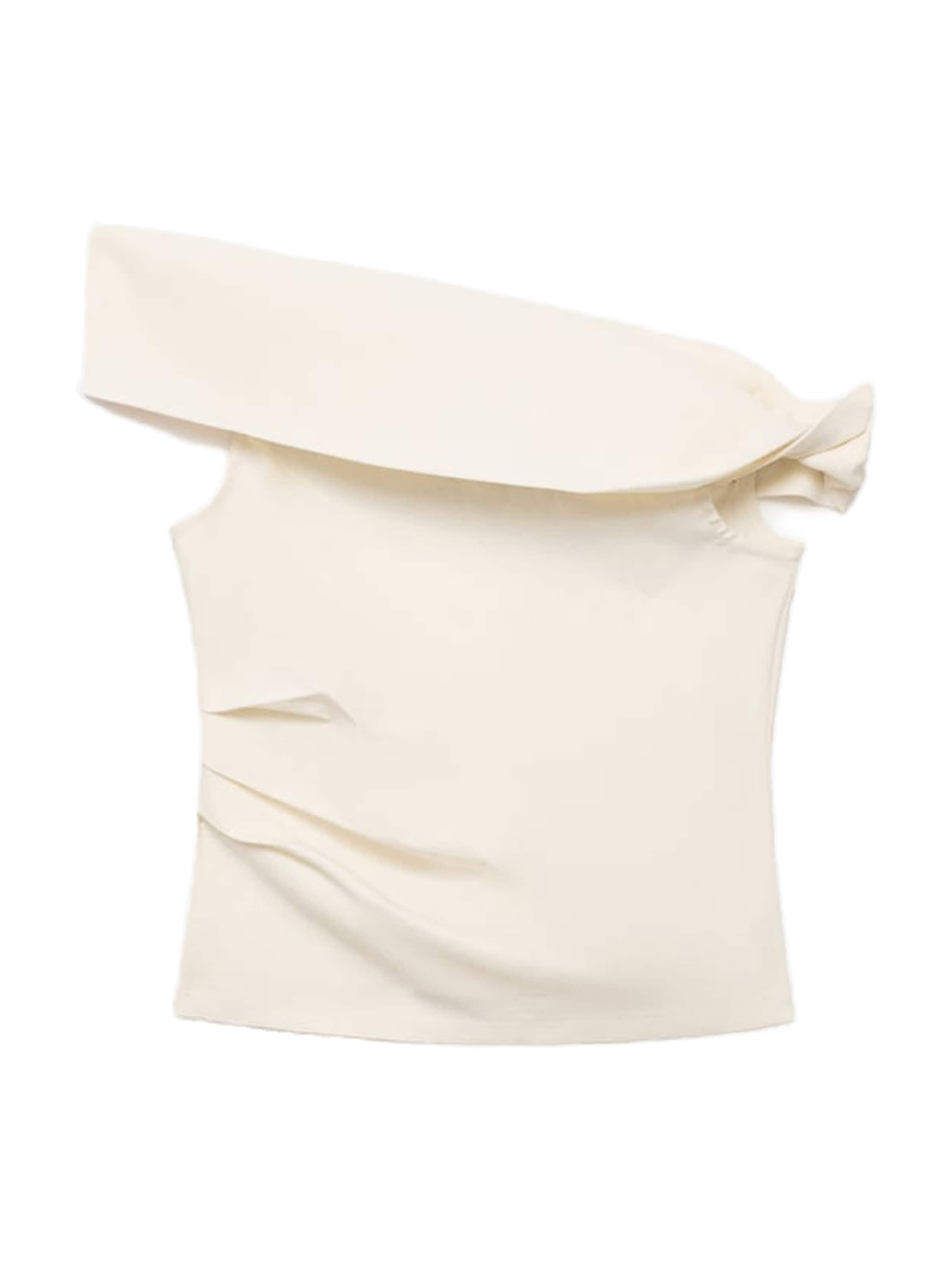 MANGO Топ 'BENJI' в бежово: отпред