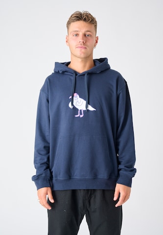Cleptomanicx Sweater 'Gull Cap' in Blue: front