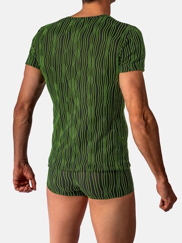 Manstore Shirt ' M2615 Casual Tee ' in Green