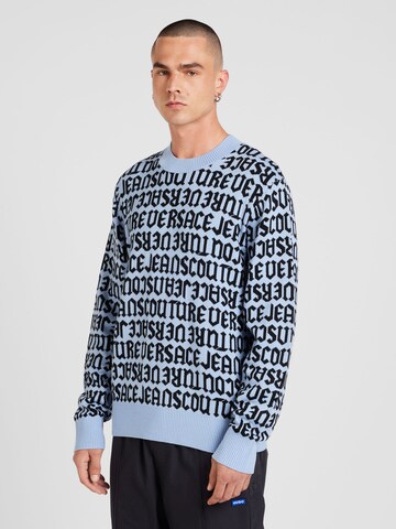 Versace Jeans Couture Sweter w kolorze niebieski: przód