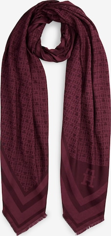 TOMMY HILFIGER Sjaal in Rood: voorkant