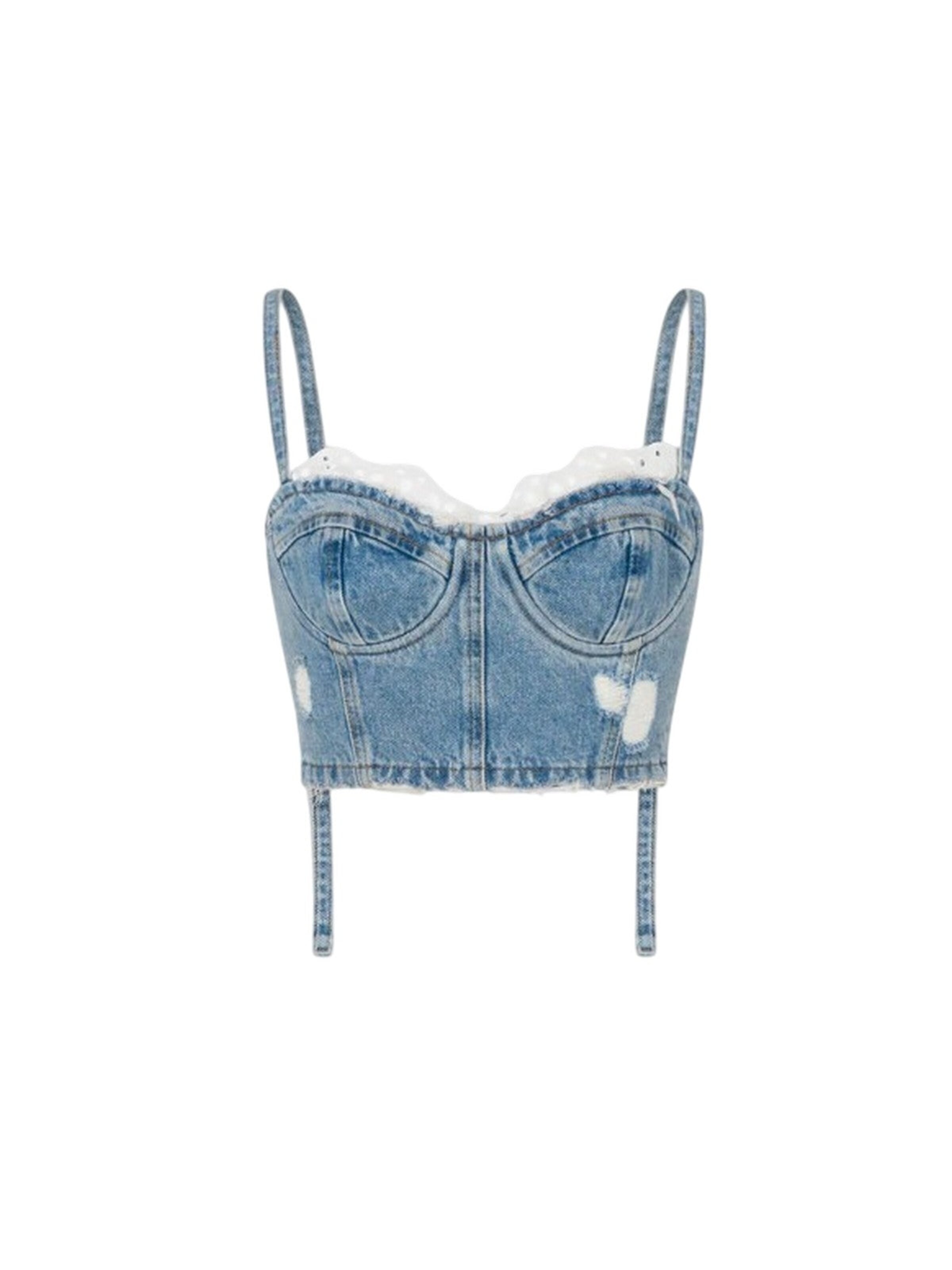 MOSCHINO Top in Blauw: voorkant