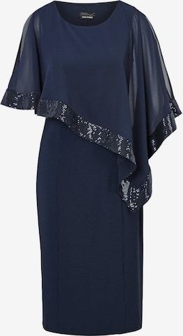 Robe de soirée Goldner en bleu : devant