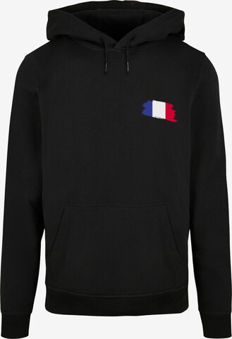 F4NT4STIC Sweatshirt 'France Frankreich Flagge Fahne' in Zwart: voorkant