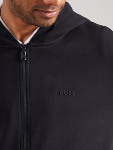 BOSS Zip-Up Hoodie 'Saggy' in Black
