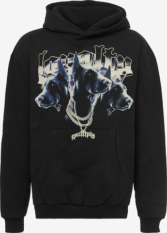 Multiply Apparel Sweatshirt i svart: framsida