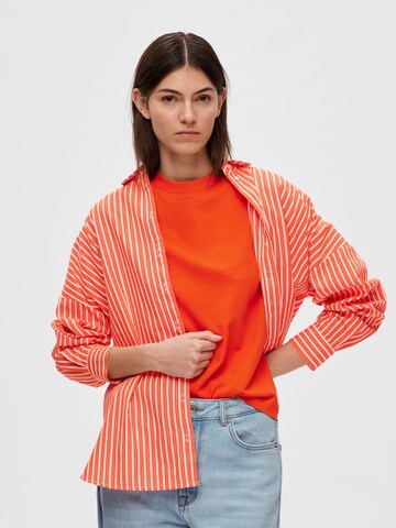 SELECTED FEMME T-Shirt in Orange