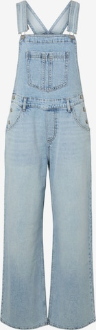 Pantaloni con pettorina 'PCGrace' di PIECES in blu: frontale