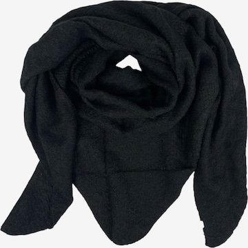 Kumixi Oversized Scarf in Black: front