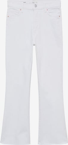 MANGO Bootcut Jeans 'Sienna' in Wit: voorkant