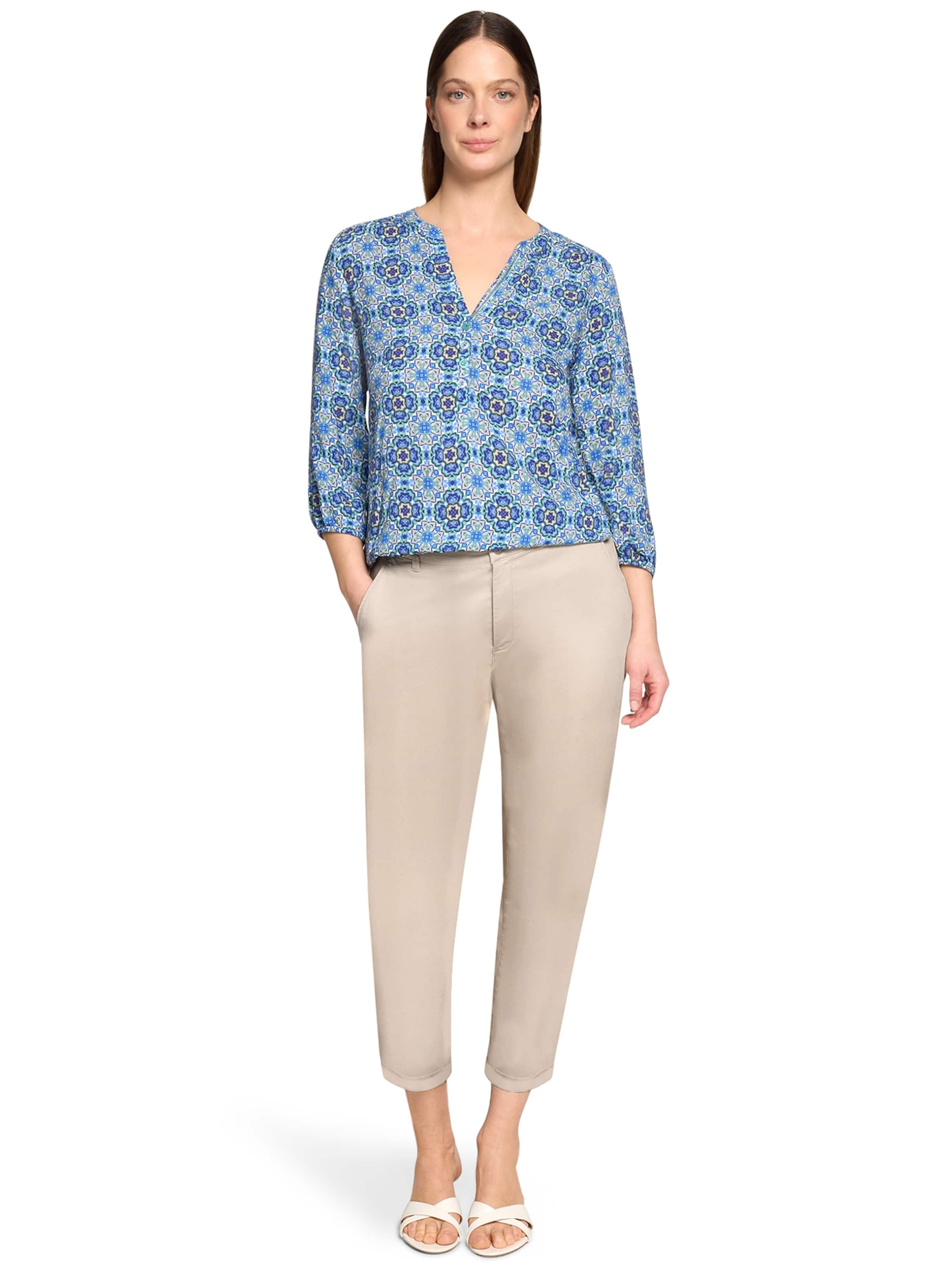 Cartoon Bluse in Blau