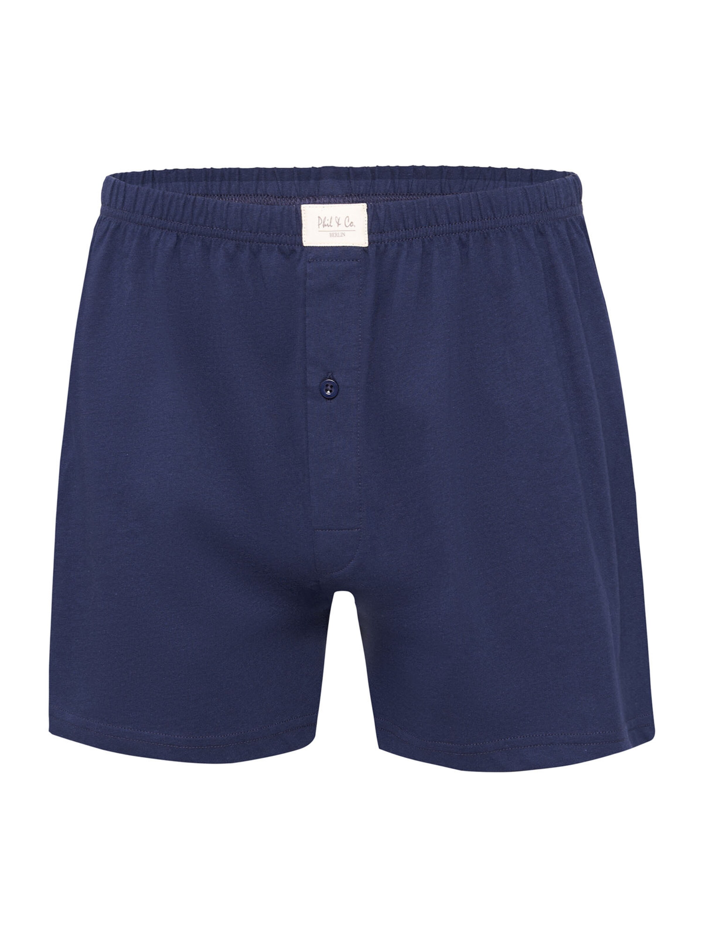 Phil & Co. Berlin - Calzoncillo boxer ' Jersey Loose Fit ' en azul