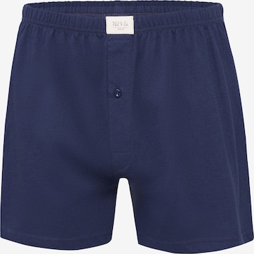 Phil & Co. Berlin Boxer shorts ' Jersey Loose Fit ' in Blue