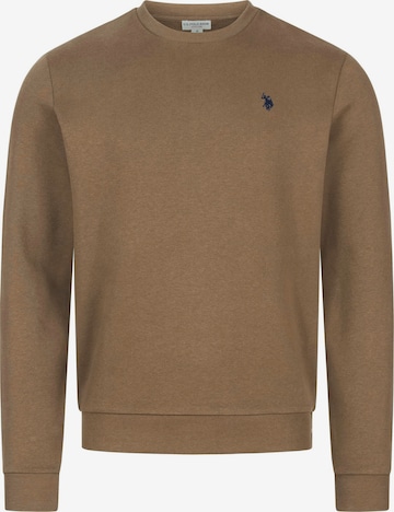 U.S. POLO ASSN. Sweatshirt in Beige: front