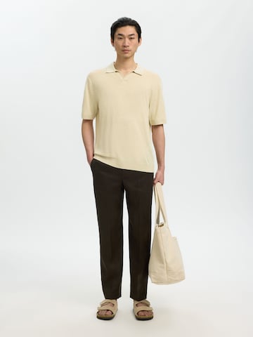SELECTED - Camiseta en beige