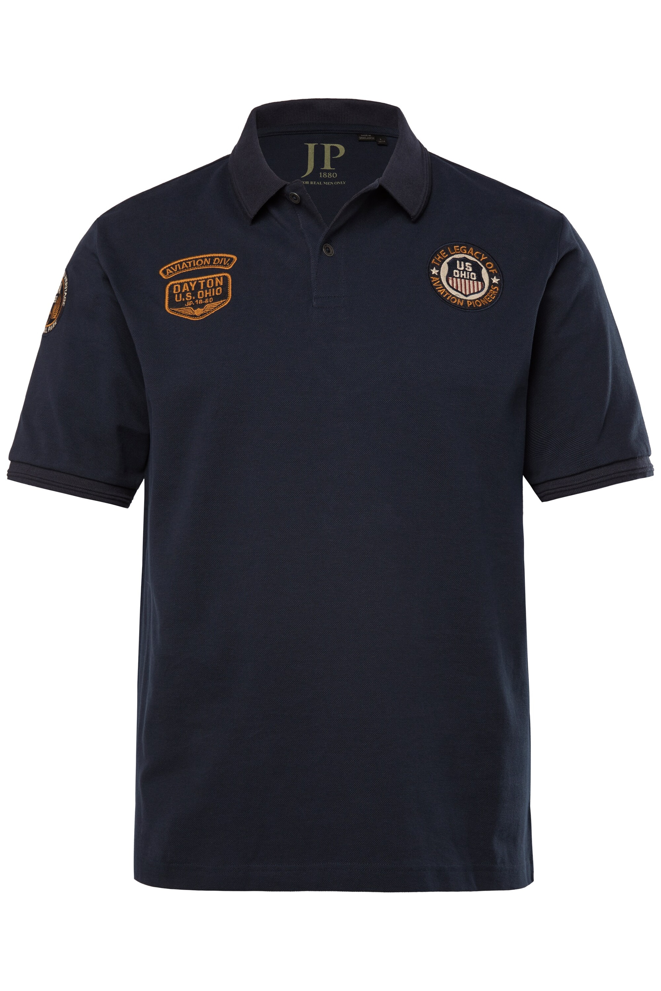 JP1880 Poloshirt in Blau: Vorderseite