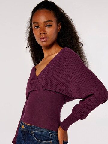 Pull-over Apricot en violet : devant