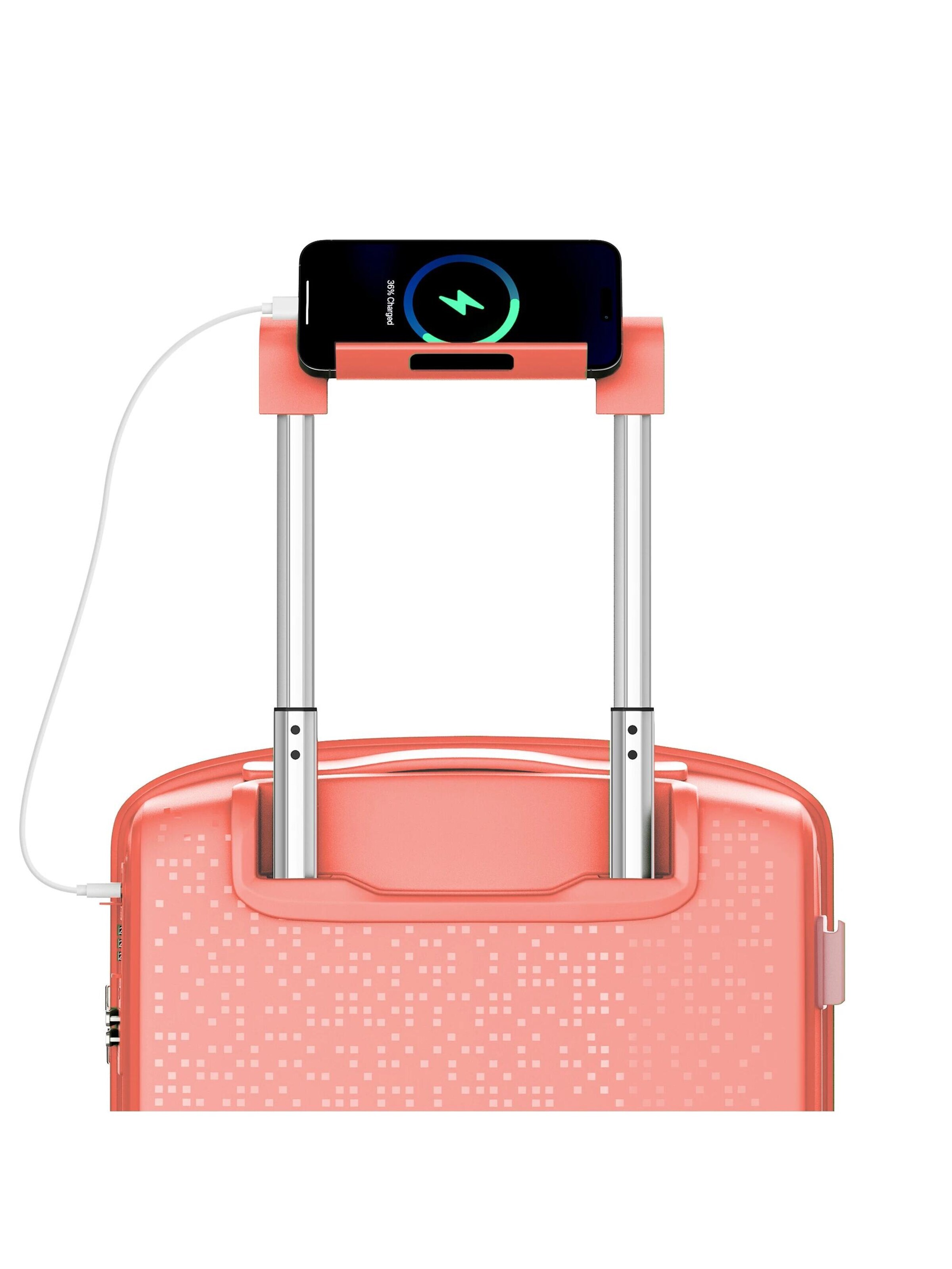4FLY Suitcase Set 'Pixel' in Orange