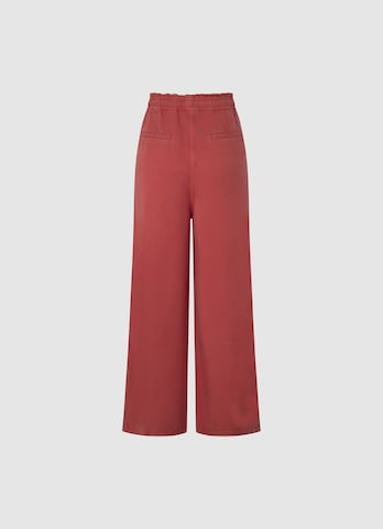 Pepe Jeans Wide Leg Bukse i rød