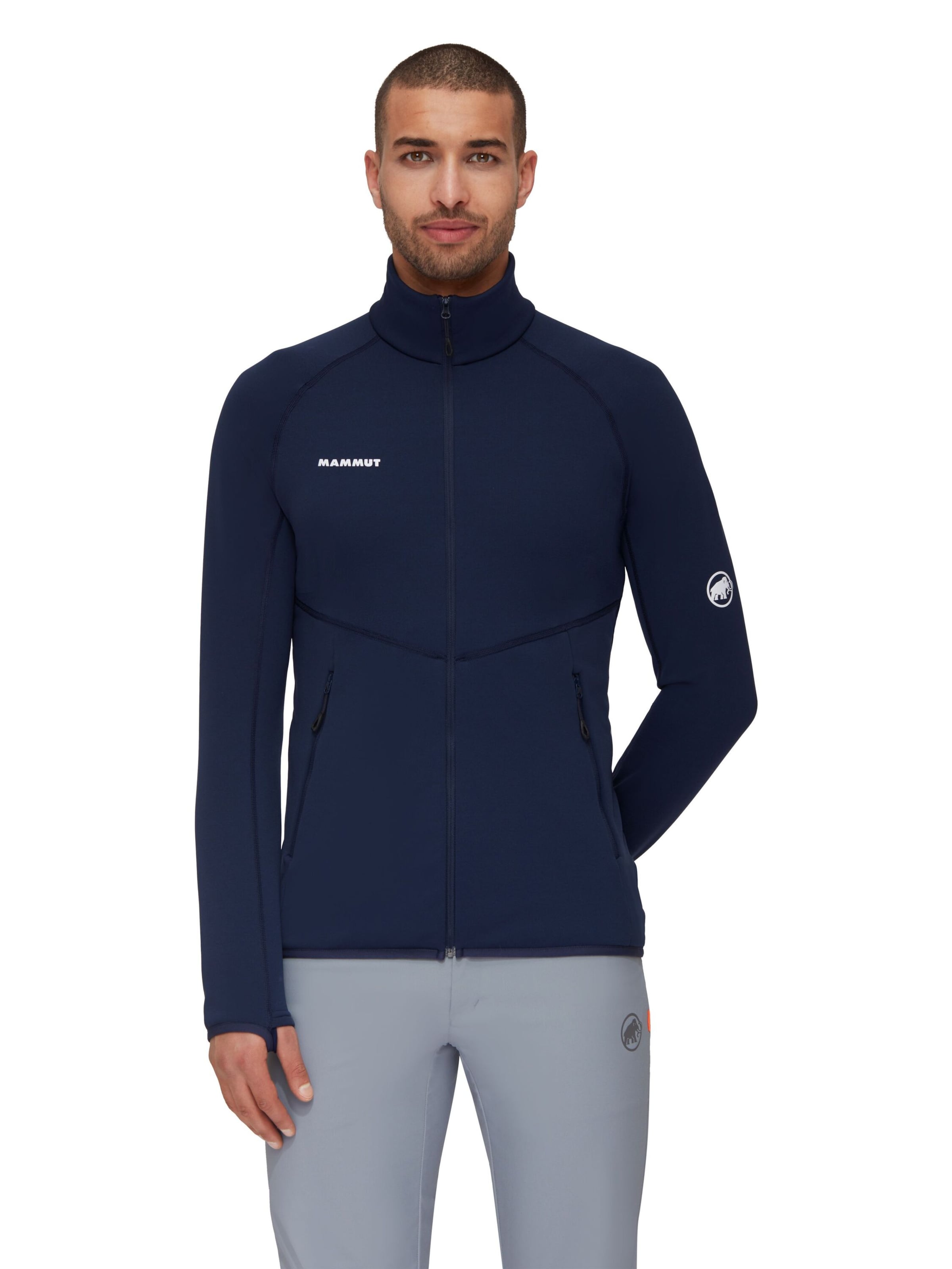 MAMMUT Funktionsfleecejacke ‘Aconcagua’ in Blau: Vorderseite