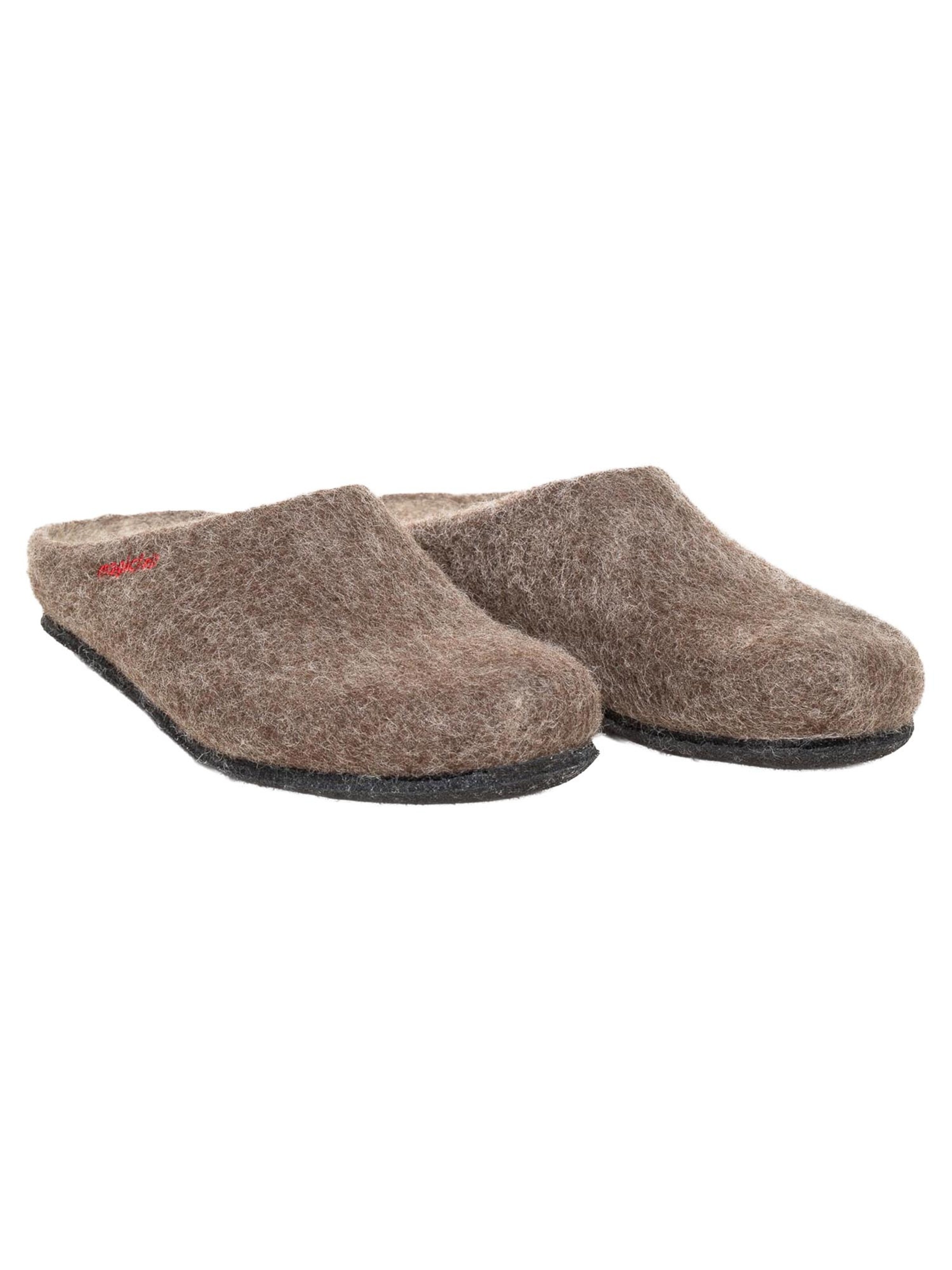 MagicFelt Slippers 'Filz' in Brown