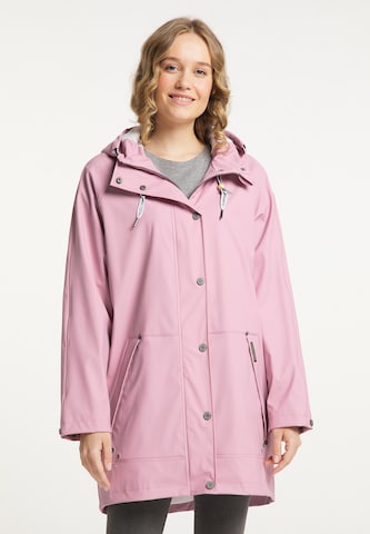 Manteau fonctionnel Schmuddelwedda en rose : devant